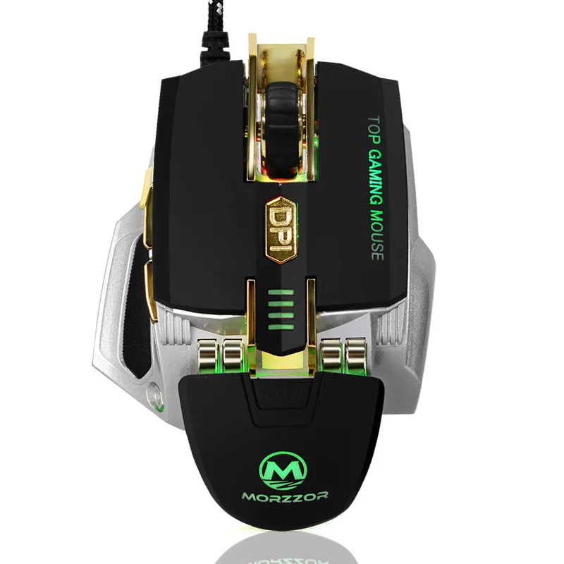 Professional Gaming Mouse 4000dpi Macro Definition with Memory Weight