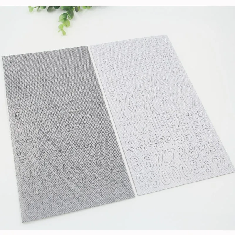 Красочные картонные буквы Алфавит 3D высечки самоклеящиеся наклейки для скрапбукинга/открыток/журналов DIY проект