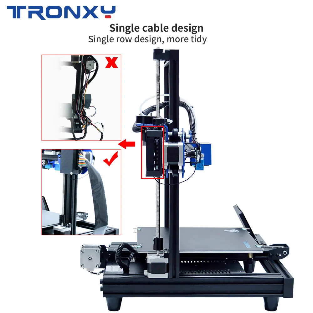 Tronxy Модернизированный XY-2 Pro 3d принтер ультра Бесшумная материнская плата Titan экструдер быстрая сборка impressora 3d функция повторной печати