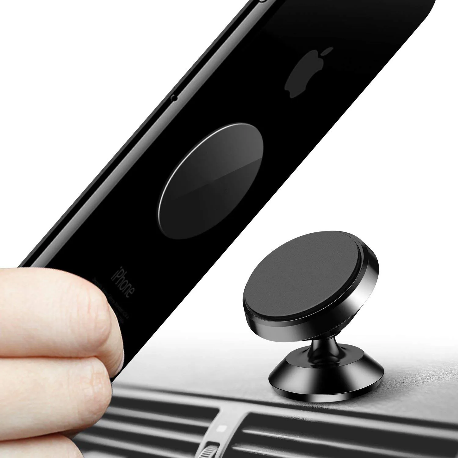 

Magnetic Car Mount, 360 Rotation Car Phone Holder for Dashboard Cell Phone Cradle Mount Compatible with for Samsung /for iPhone