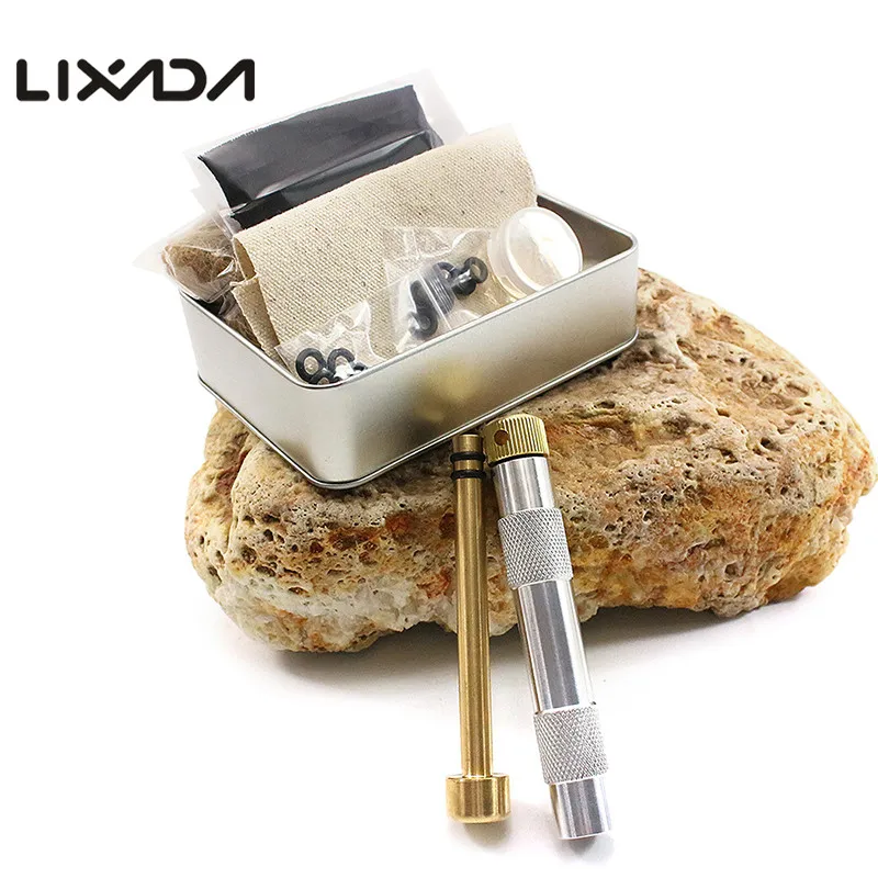 

Emergency Fire Starter Kit Metal Fire Starting Tool Flint Match Lighter Fire Piston for Outdoor Camping Hiking Survival
