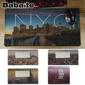 

Babaite Top Quality New York City Anti-Slip Durable Silicone Computermats Locking Edge Mousepad Mat Keyboard Mat Table Pad