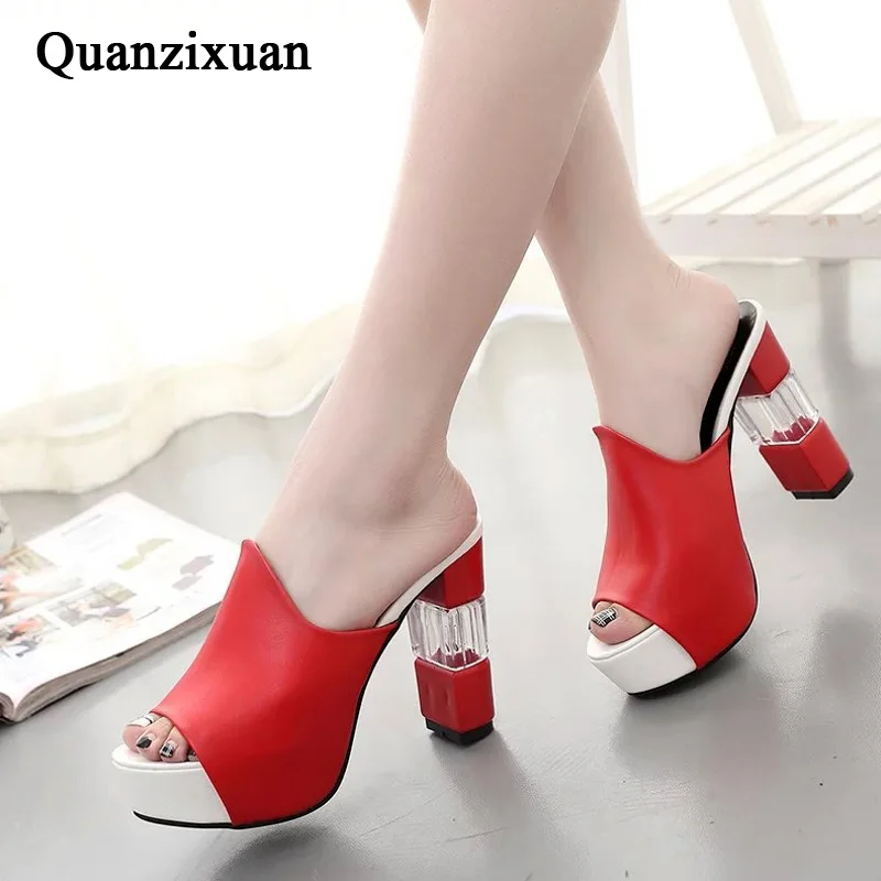 

high heel sandals and slippers female summer 2019 new outdoor thick with fashion thick sandals women shoes ladies slippers