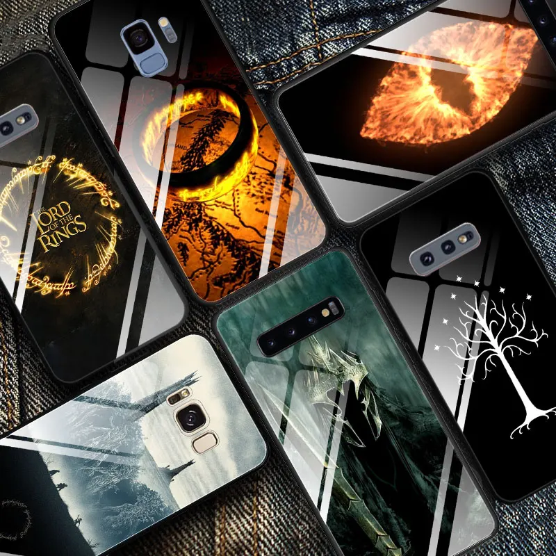 

Tempered Glass Phone Case for Samsung Galaxy S8 S9 S10 Plus S10e A50 A30 Note 9 The Lord of The Rings Cover Coque