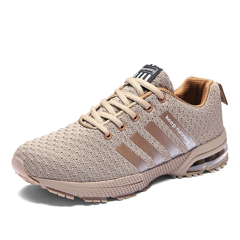 Мужская обувь; уличная Военная камуфляжная спортивная обувь на воздушной подушке; дышащий мужской светильник; кроссовки для мужчин; обувь для бега для взрослых - Цвет: Light Brown