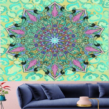 

Indian Mandala Tapestry Wall Hanging Sandy Beach Throw Rug Blanket Camping Tent Travel Mattress Sleeping Pad Mandala Tapestry