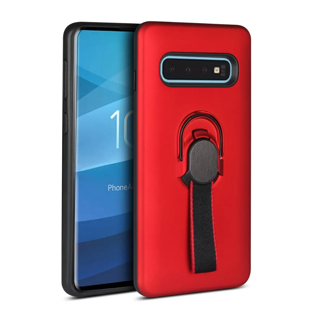 Shockproof Armor Phone Case For Samsung Galaxy S10 Plus S10E A10 A20 A30 A40S A50 A70 M10 M20 M30 Multifunction Holder Cover Bag |