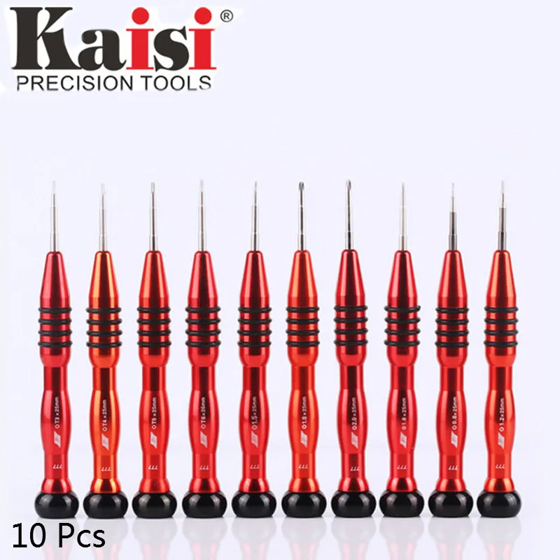 

Kaisi 10 Pcs/set S2 Material Precision Screwdriver Set Multi-function Phillips&Torx Screwdrivers Hand Tool for Laptop Computer