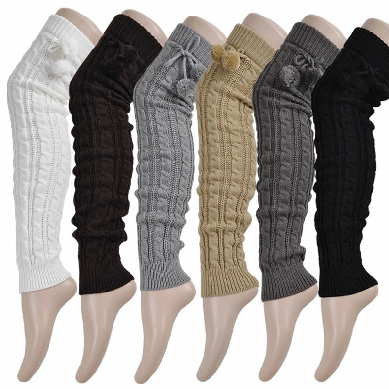 Pompom Love Adorable Knee High Socks