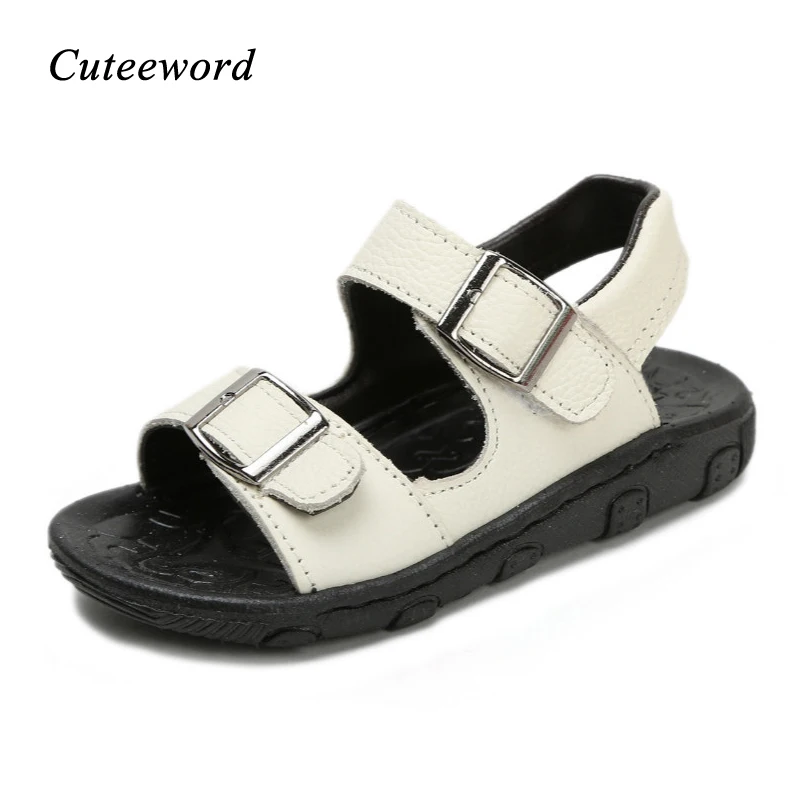 

Summer Kids Beach Shoes Boys Sandals Genuine Leather Sandals Casual Comfortable Toddler Boy Sandals Student Shoes Wholesale