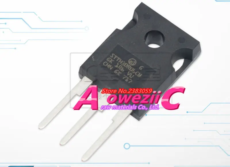 

Aoweziic STTH30R06CW STTH30R06 TO-100% 247 15A выпрямитель с быстрым восстановлением V, 600