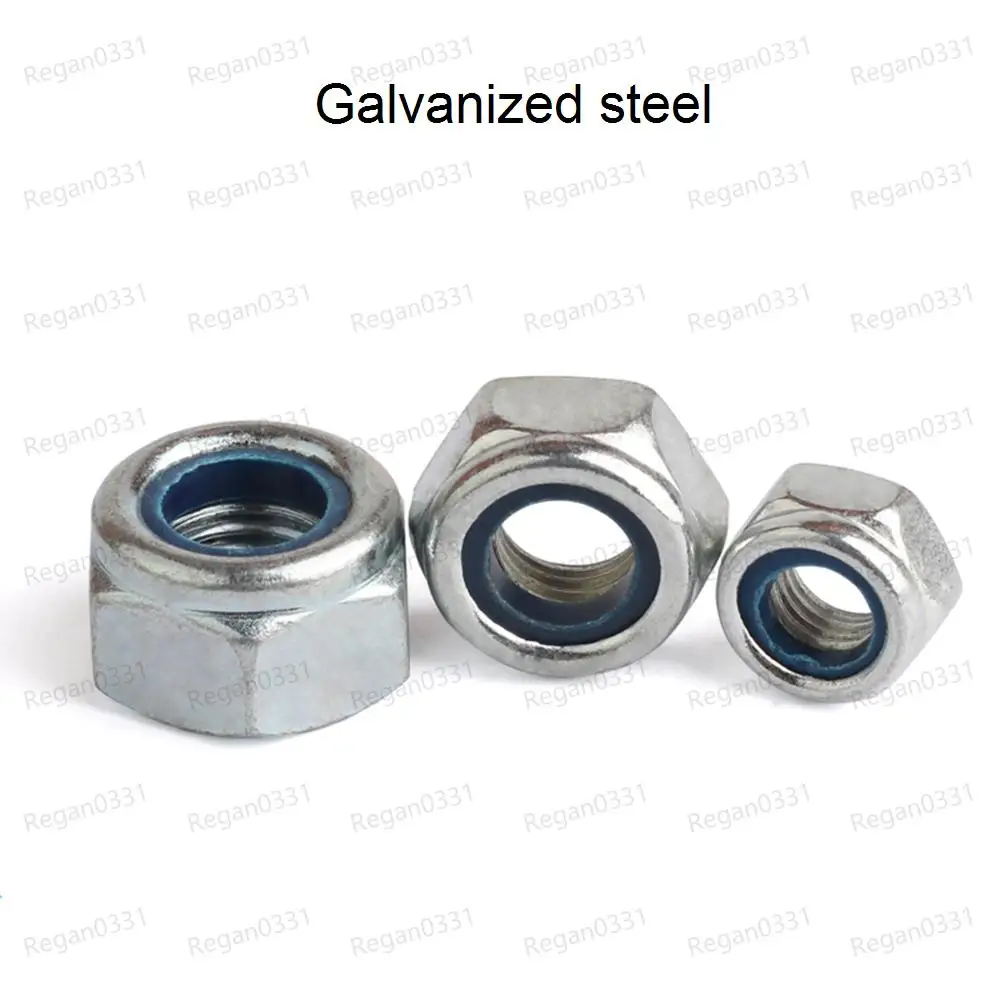 M2 /M2.5 /M3 /M4 /M5 /M6 /M8 /M10 Locknuts Hexagon nut Nylon Insert