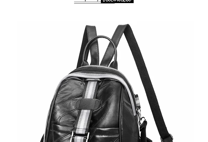 women genuine leather backpack sheepkin bag ladies small backpack_14