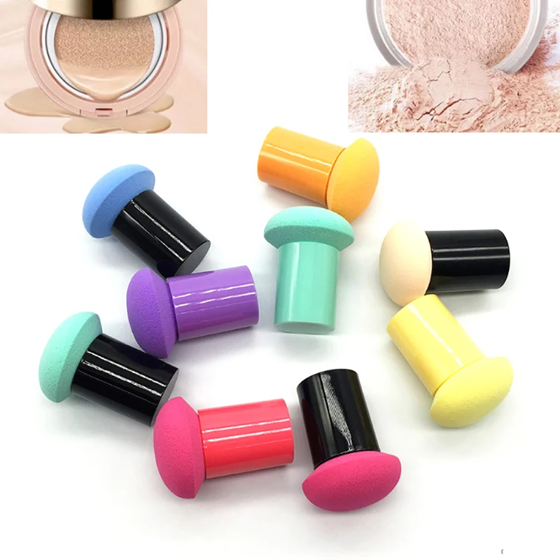 

Random Color 1PC Soft Makeup Foundation Puff Cosmetics Sponge Brush T-shaped Powder Smooth Face Make Up Beauty Tool Handle