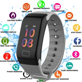 

Bluetooth Speaker Smart band Blood Pressure Waterproof Color Screen Sports Smart Bracelet Heart Rate Monitor Smart Wristband