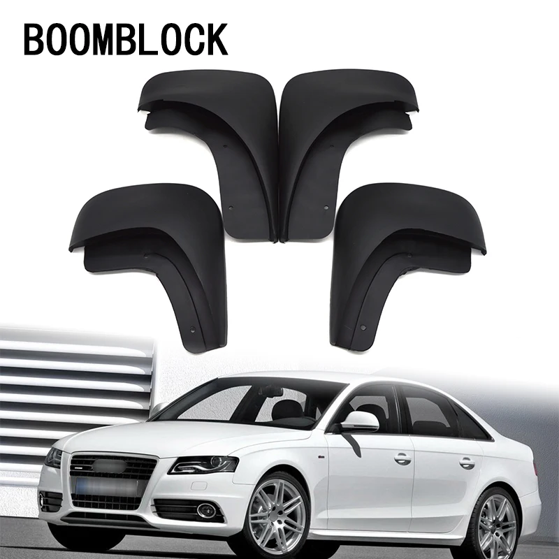 BOOMBLOCK автомобильные передние и задние брызговики для Audi A4 B7 2005 2006 2007 2008 аксессуары