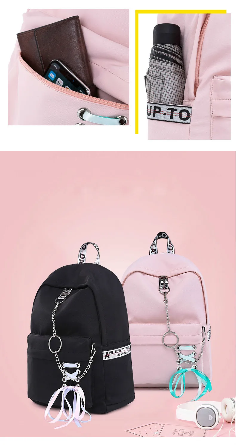 Модная школьная сумка для девочек, Женский школьный рюкзак для ноутбука, детские школьные сумки для девочек-подростков, женские серые рюкзаки, Mochila Escolar