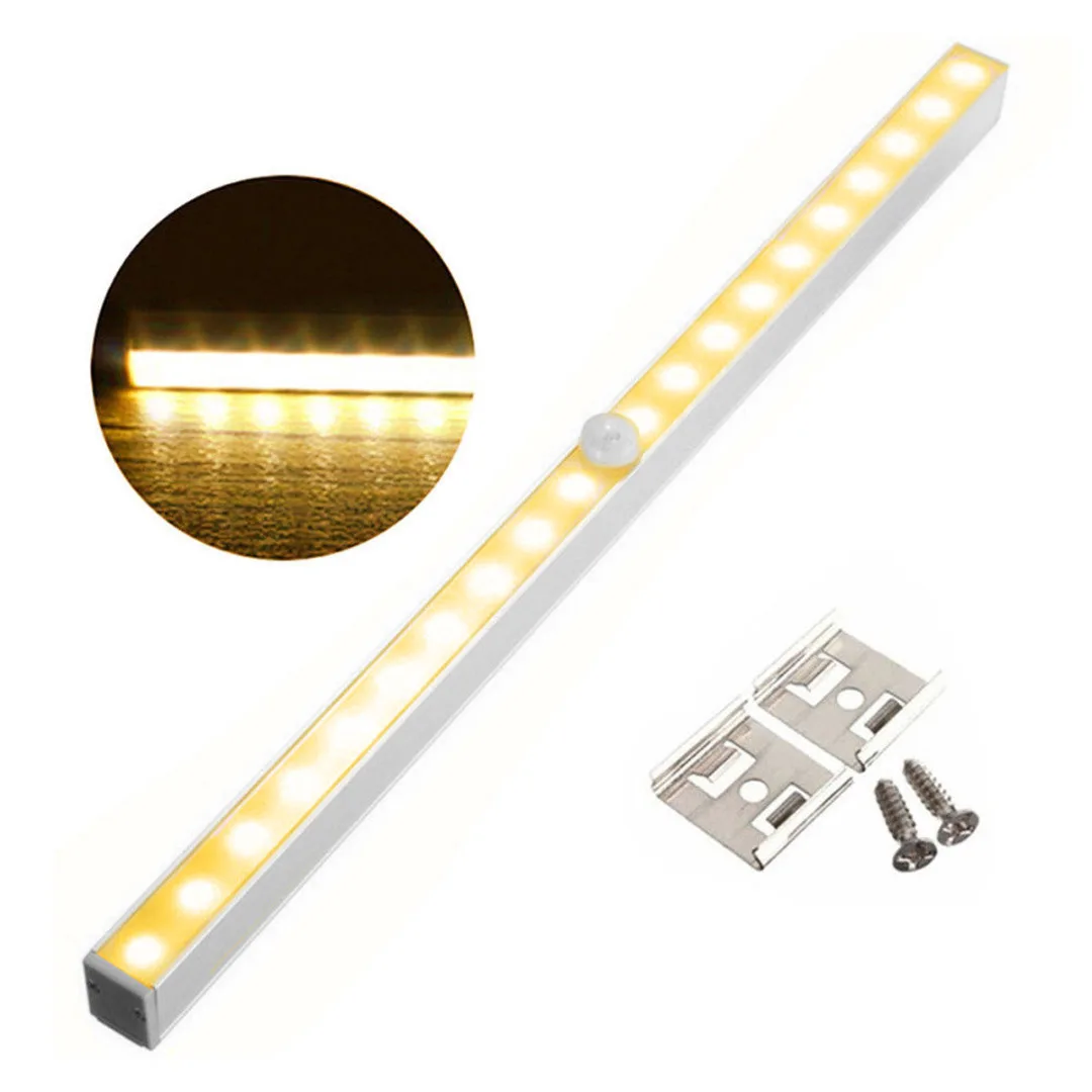 

Portable Wireless 20 LED Closet Light Motion Sensor LED Night Light Under Cabinet Wall Lamp for Bedroom Wardrobe by 6AAA Battery