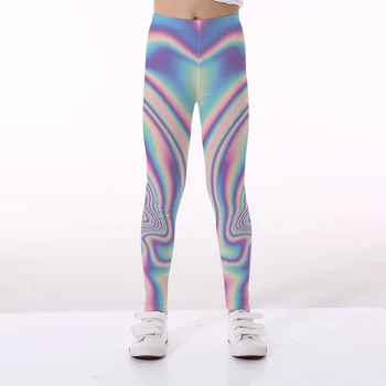 

2018 new girls mosquito pants dynamic striped print leggings cute quick-drying trousers wholesale