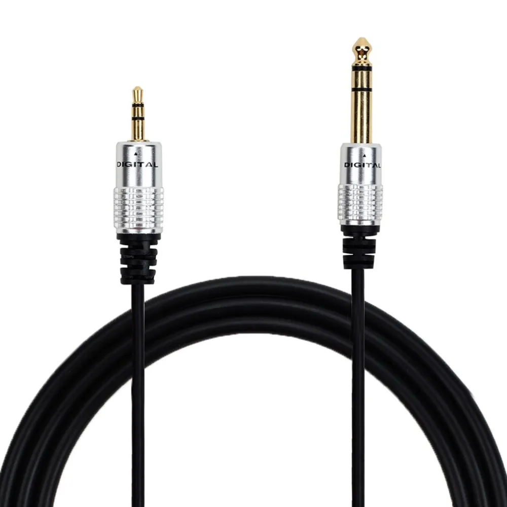 

3.5mm to 6.5mm Adapter Jack Long Cable for Stereo Audio Amplifier Guitar Mixer Male to Male 0.3m 1m 1.8m 3m