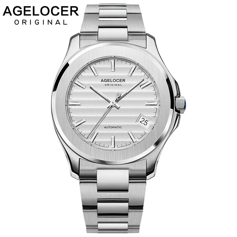 

AGELOCER 2019 Waterproof Automatic Men Wrist Watch Swiss Sapphire Luminous Steel Top Brand Luxury Self-wind Mechanical Watches