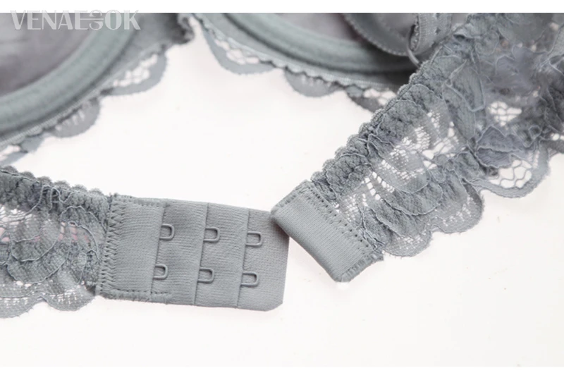 Fashion Gray Women Lingerie Transparent Bra Set Plus Size C D Cup Sexy Bras Lace Underwear Set Ultrathin Embroidery Brassiere bra and underwear set