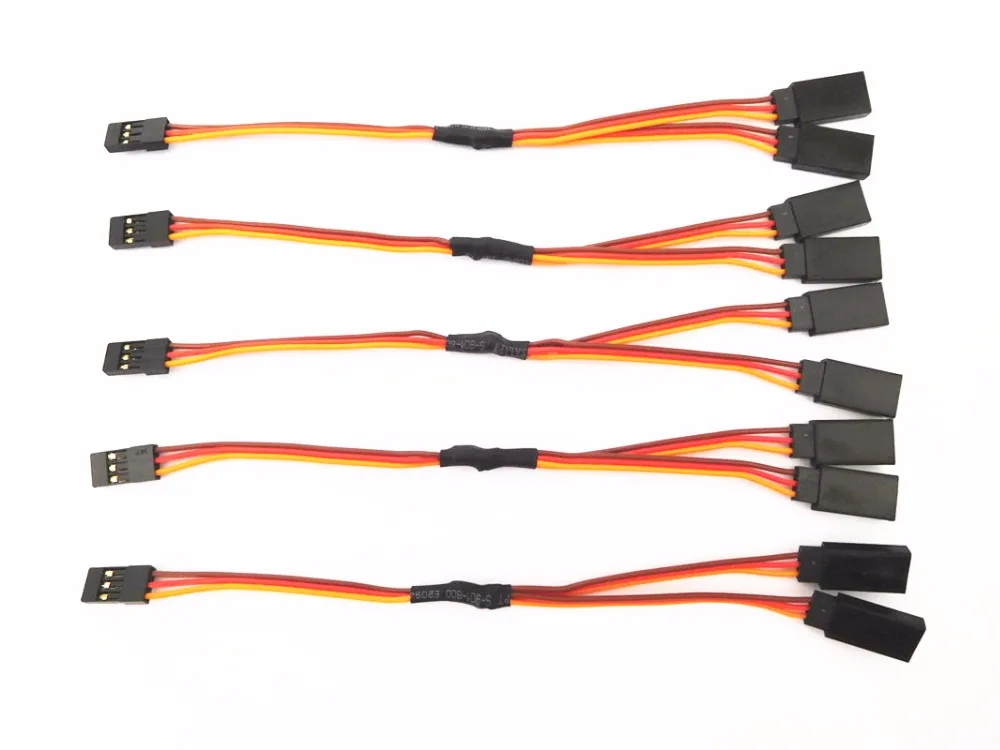 5 шт. 15 см/30 см 22AWG 26AWG Серводвигатель Y образный удлинитель свинцовый провод кабель