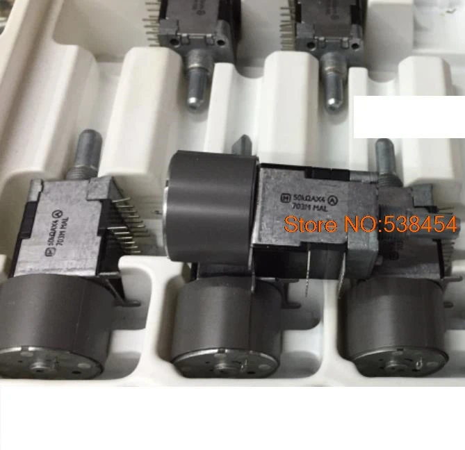 

RK168 Motor Potentiometer Switch 4 B50Kx4 Axis Length 20MM Motor Drive Volume Potentiometer Switch