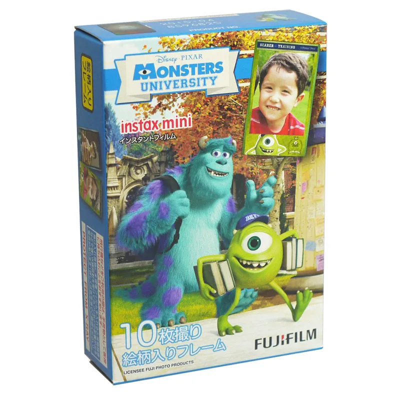 Fujifilm Instax Mini Monsters Университетская мгновенная 10 пленка для Fuji 7s 8 + 9 25 50s 70 90 300 SP 1 2