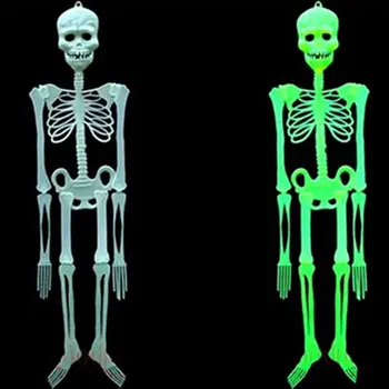 

Horror Luminous Movable Skull Skeleton Props Glow Evil Party Favors Fantasia Eve Scary Halloween Decoration Sale FJ88