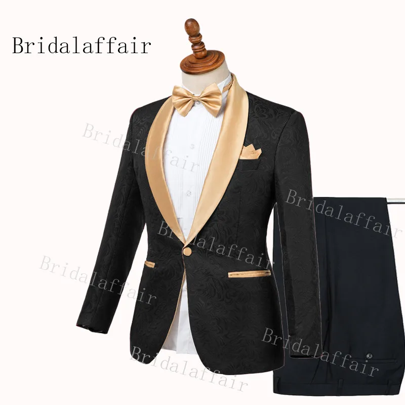 Bridalaffair элегантный Для мужчин костюмы Формальные двойной Цвет темно-зеленый смокинг для жениха лацканы с отворотом для шафера лучший мужской блейзер Для мужчин s свадебные