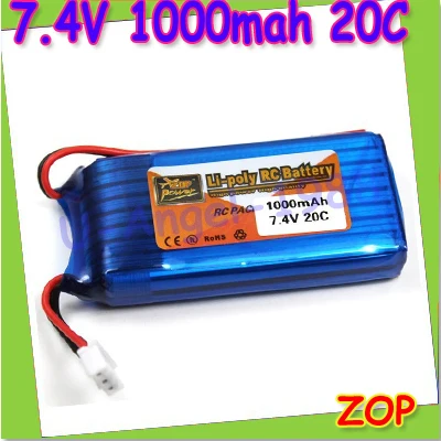 2 шт./лот 7 4 В 1000 мАч 20C lipo батарея для WLtoys V912/V262/WL V912 вертолета оптовая продажа |