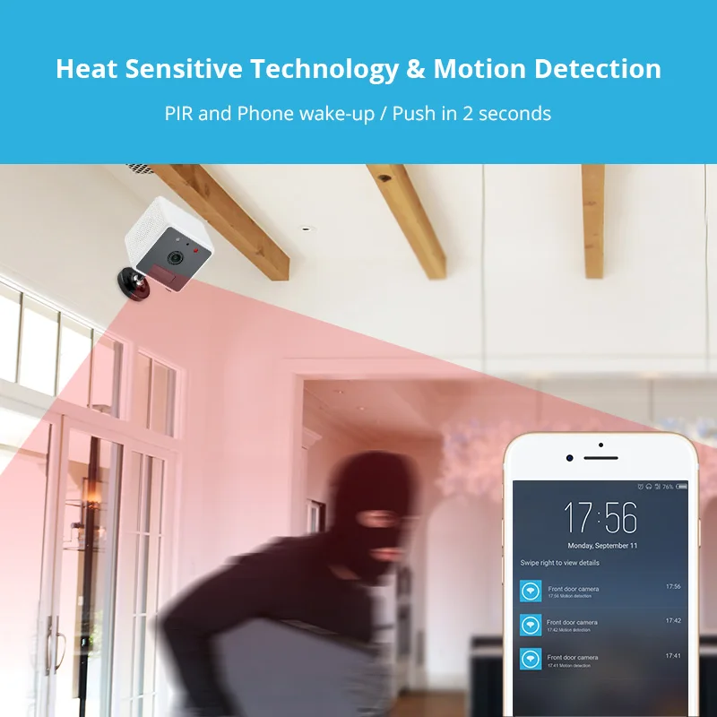 FUERS Home Security Intercom 960P HD Battery WiFi IP Camera Magnet Adsorption PIR Motion Detection Night Vision Alarm Camera FUERS Home Security Intercom 960P HD Battery WiFi IP Camera Magnet Adsorption PIR Motion Detection Night Vision Alarm Camera