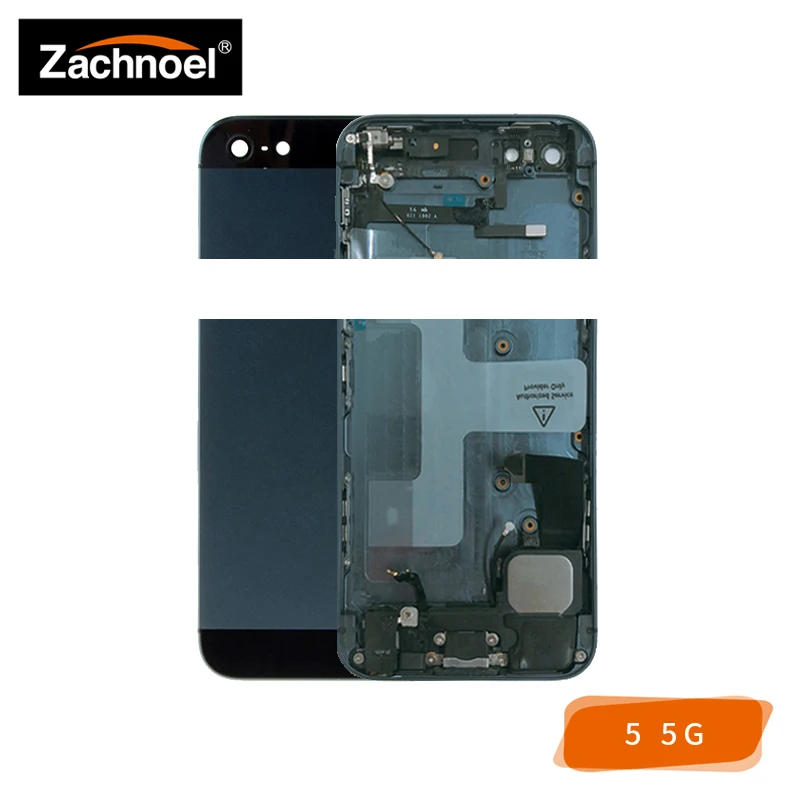 

Full Back Housing for iPhone 5 5G Cover Battery Door Case Middle Frame Chassis Body with Flex Cable Replacement Parts