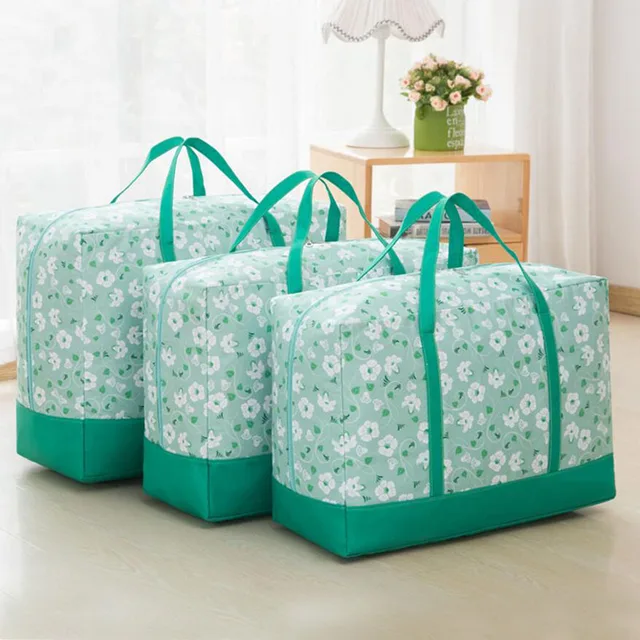 3 Set Fabric Comforter Storage Bag With Handles Durable Organizer 3 Set Fabric Comforter Storage Bag With Handles Durable Organizer For Quilt Blanket