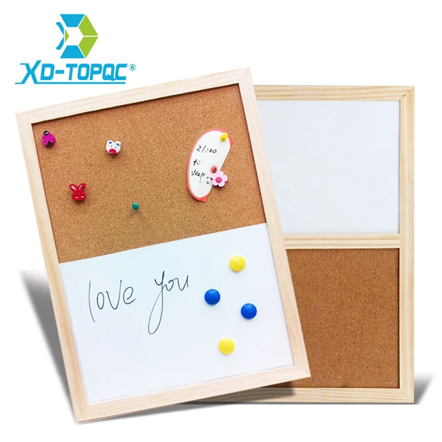 30 40cm Wood Frame Cork Board Combination Magnetic Writing 30 40cm Wood Frame Cork Board Combination Magnetic Writing Message Bulletin Boards Office School