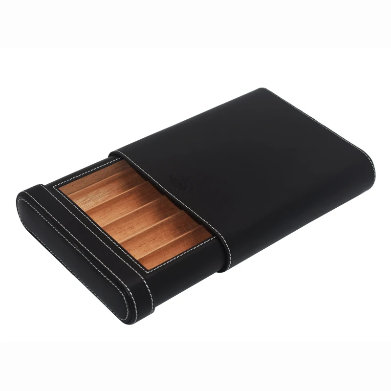 Genuine Leather Cigar Case Portable Leather Travel Cigar CaseCigar