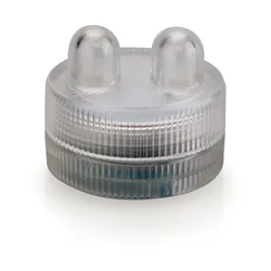 (12 pieces/lot)Decorate Wedding Super Bright LED Submersible Dual LED Floral Tea Lights with 2pcs 3V CR2032 Battery Included