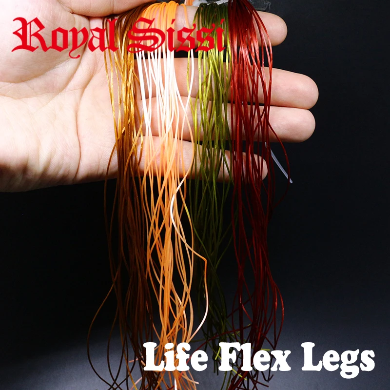 

New 10packs set Fly Tying Spandex Rubber Legs LIFE FLEX Floss oval-shape shiny spandex fly tying materials for crazy wiggle legs