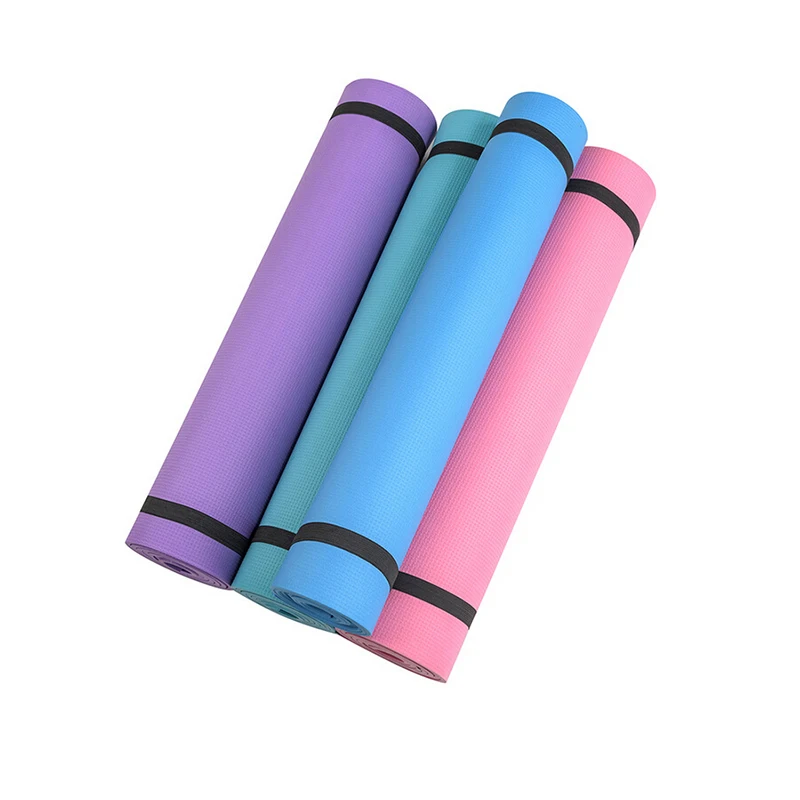 4mm Exercise Yoga Mat Pad Non Slip Lose Weight Fitness folding