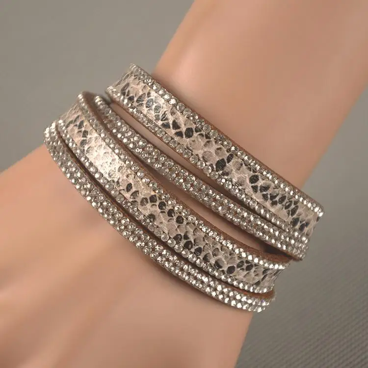 AENINE браслеты горячие продажи модный браслет Многослойные браслеты 9 цветов на выбор для женщин подарок WRBR-004