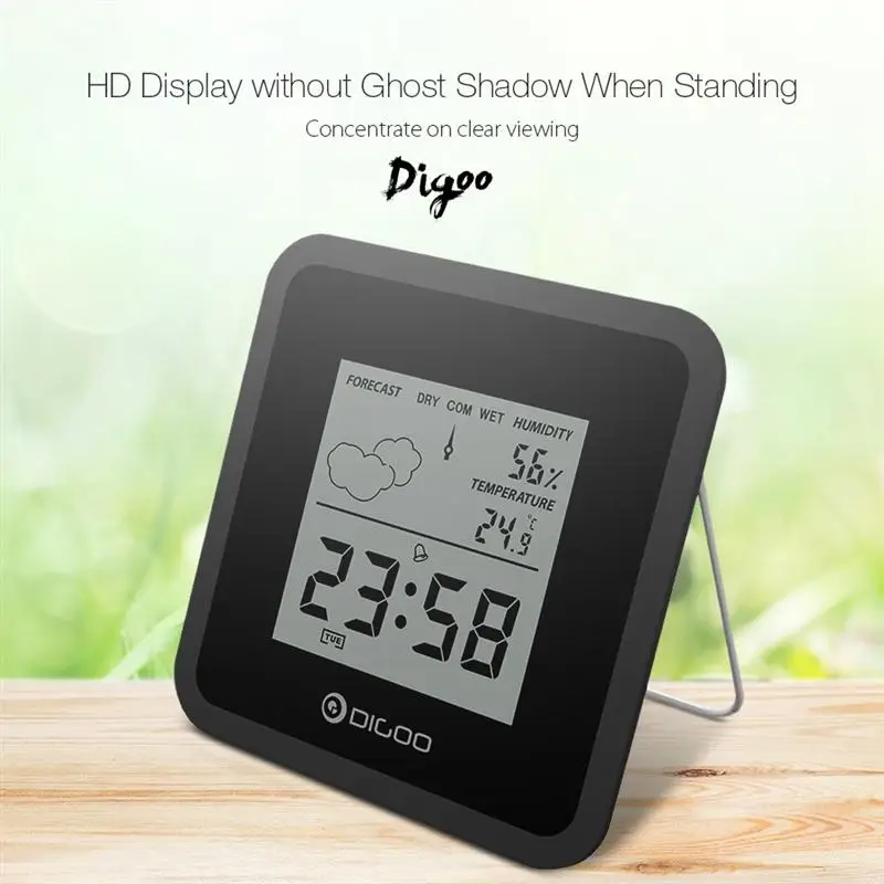 Digoo DG-FC25, мини Всепогодная станция, гигрометр, термометр, датчик погоды, будильник, таймер, часы