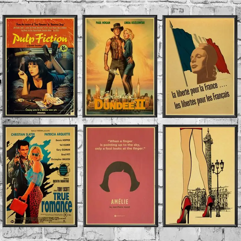 Ретро Винтажные пикантные Классические фильмы Криминальное Чтение/Amelie /Leon