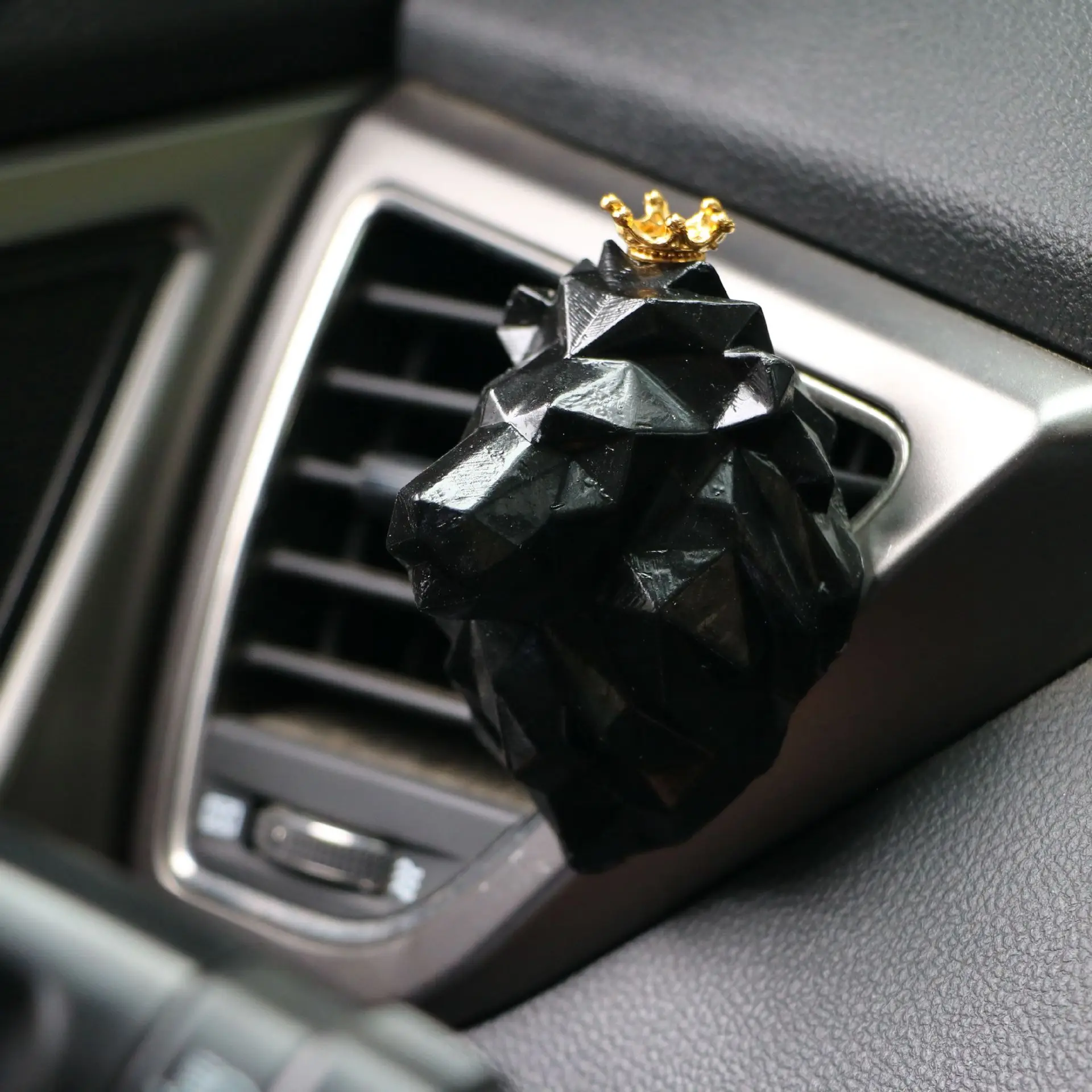 Автомобильный аромат духов для автомобиля освежитель воздуха ароматизатор для Освежителя автомобиля диффузор эфирного масла камень воздуха на выходе украшения авто - Название цвета: Черный