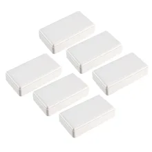 Uxcell 6 шт./лот 1,97x1,1x0,59 дюймов/50x28x15 мм DIY ABS пластик белый электронный распределительный ящик корпус Чехол