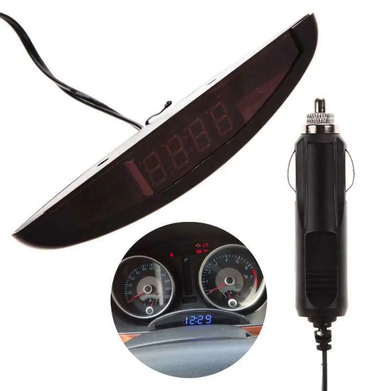 Car 12V Digital LED Electronic LCD Clock Indoor Outdoor Thermometer Voltmeter 3in1 Car Decoration Electronic Meter Car 12V Digital LED Electronic LCD Clock Indoor Outdoor Thermometer Voltmeter 3in1 Car Decoration Electronic Meter