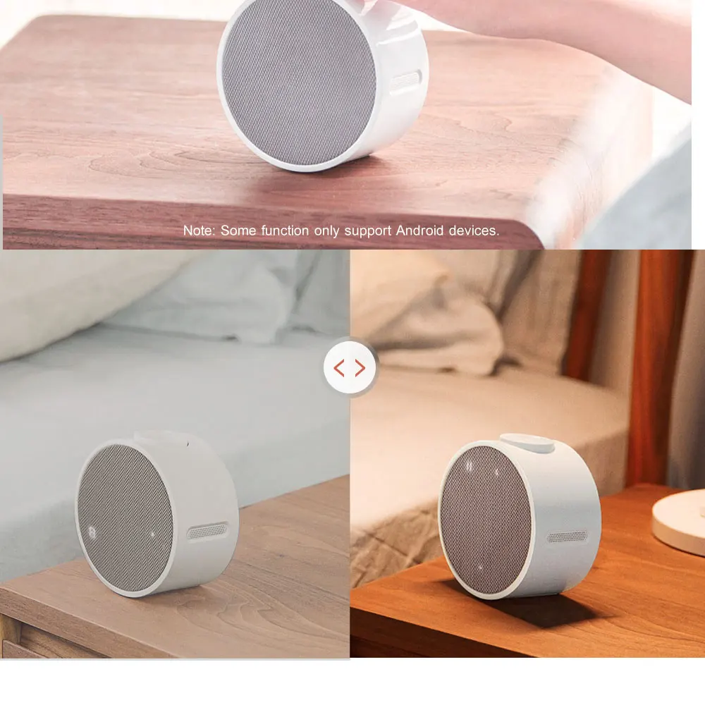 Original Xiaomi music Alarm clock Wireless Bluetooth Portable Speaker LED Digital Clock Wake for Android MiJia APP Control (4)