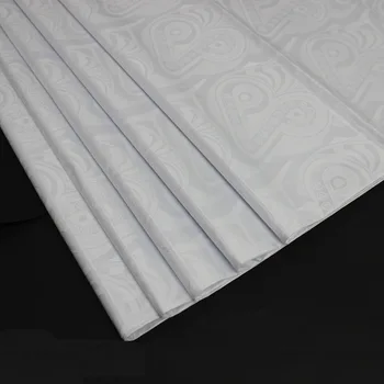 

10Yards/lot,White! High QualityAfrican Bazin Riche Getzner Lace Material Guinea Brocade Fabric For Sewing Clothes JBA17