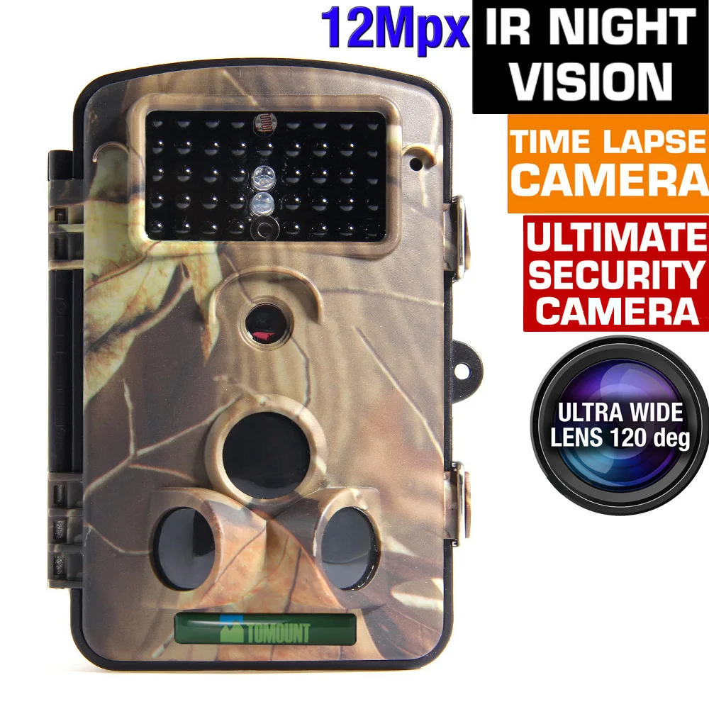 

12MP Hidden Hunting Trail Camera Motion CMOS IP Waterproof Digital Infrared Night Vision Wildlife Hunting Camera