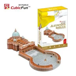 

CubicFun 3D puzzle paper model Children gift DIY building toy ST.PETER'S BASILICA Vatican Papal Basilica of Saint Peter MC092H